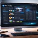 8tshare6a software interface showing file management and media conversion tools on desktop