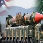 Pakistan flag with missile defence concept representing strategic capabilities and national security