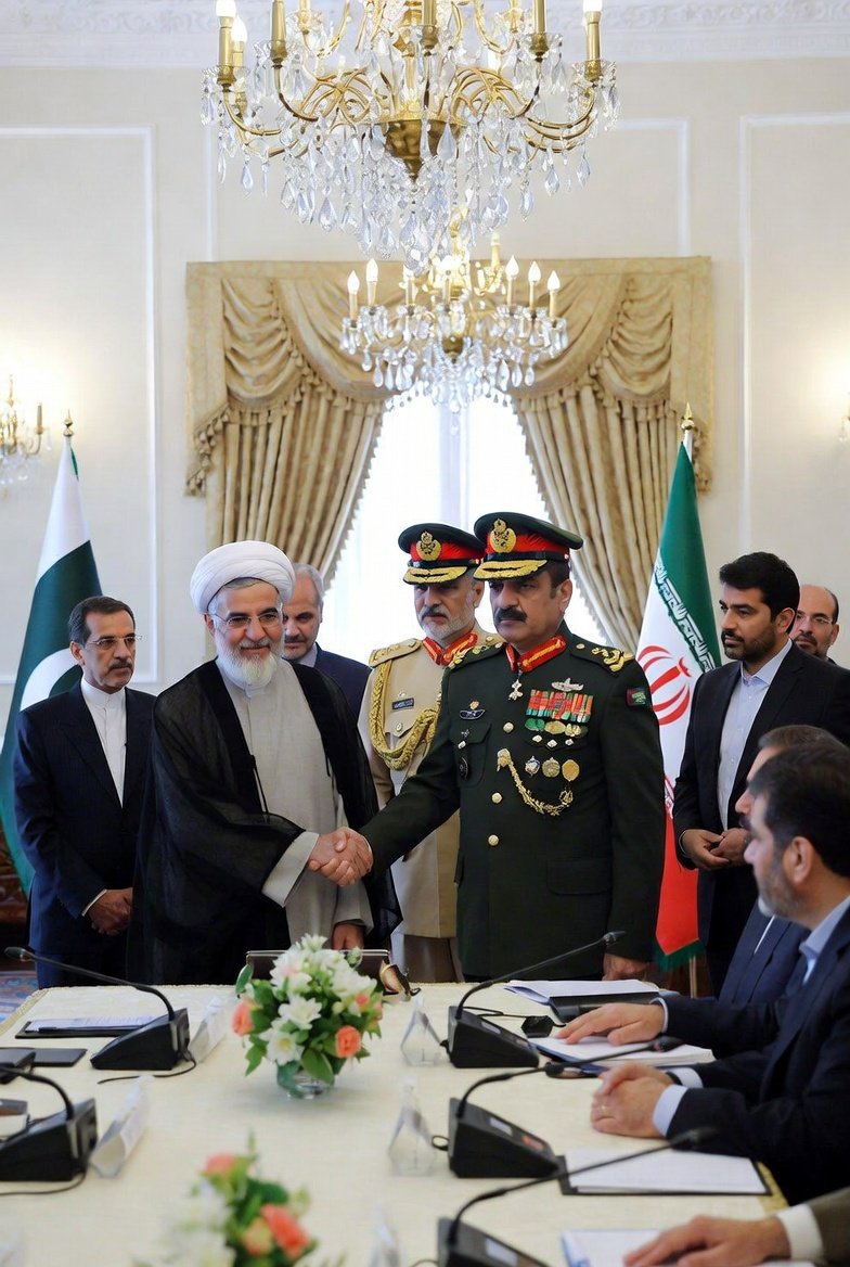 Asim Munir Iran delegation
