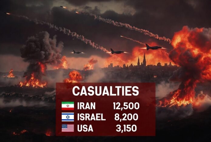 Iran Israel US War Casualties Breakdown Iran Israel US War Casualties Breakdown
