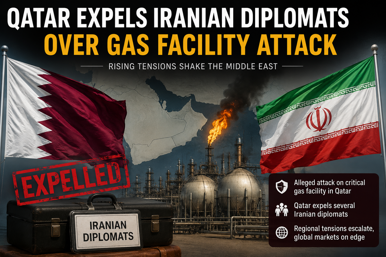 Qatar Expels Iranian Diplomats Gas Facility Attack