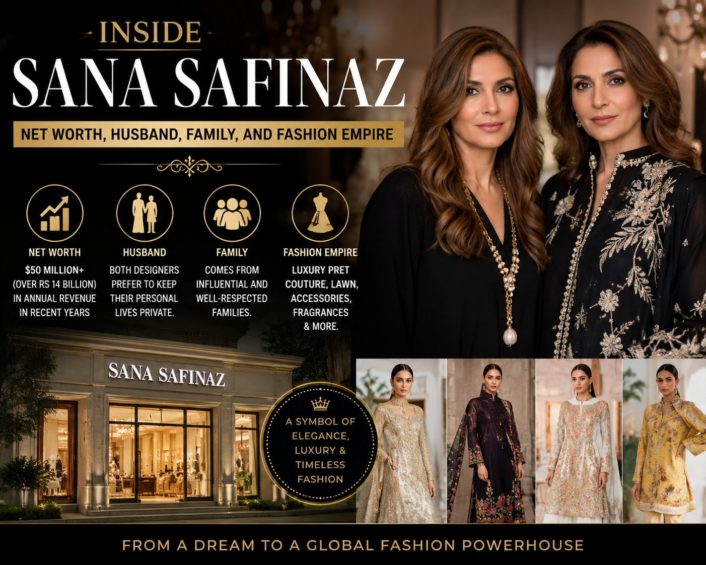 Sana Safinaz Net Worth Sana Safinaz Net Worth