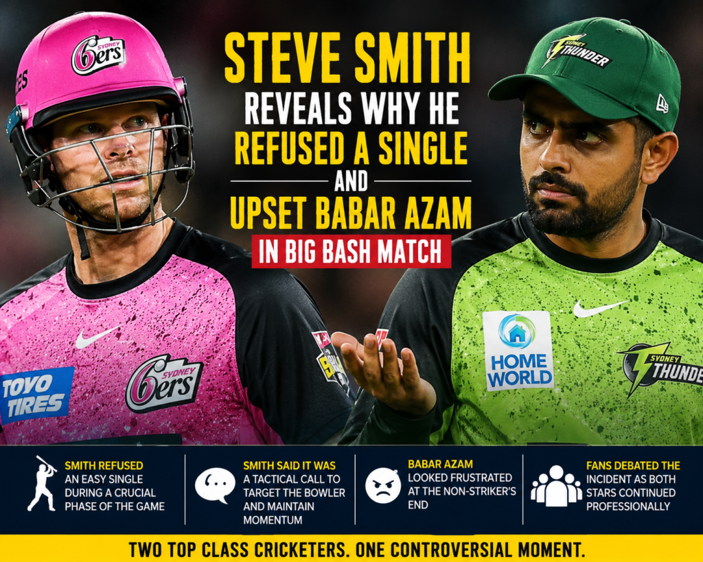Steve Smith Babar Azam Big Bash Match