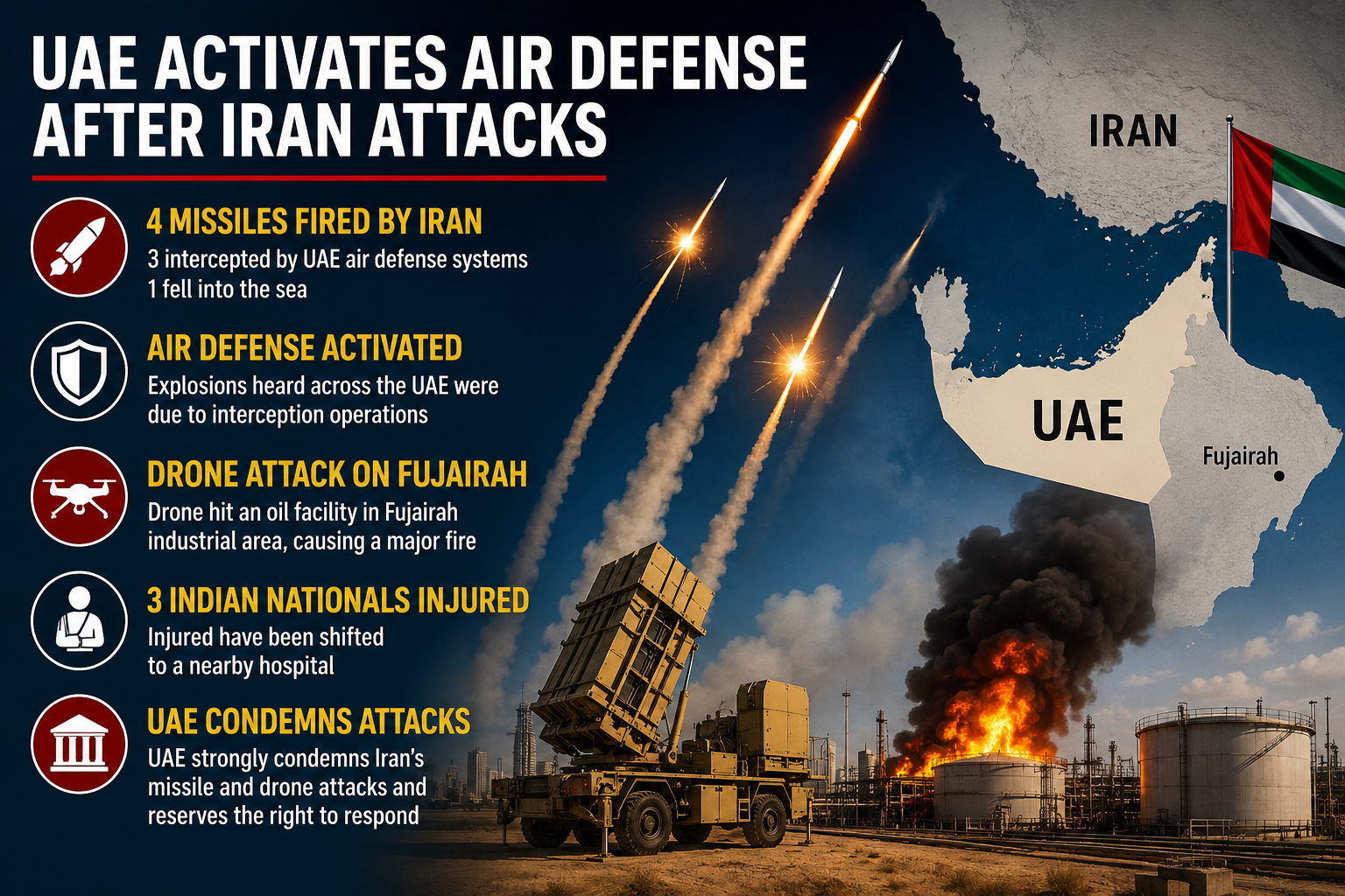 UAE air defense Iran attack