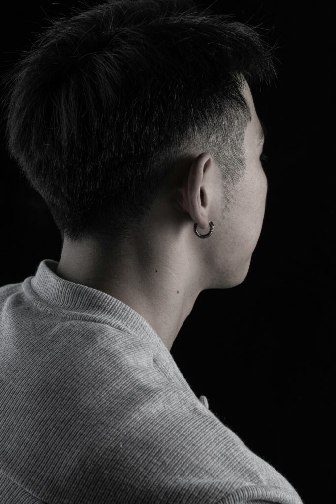 Mid Skin Fade with Brushed Back