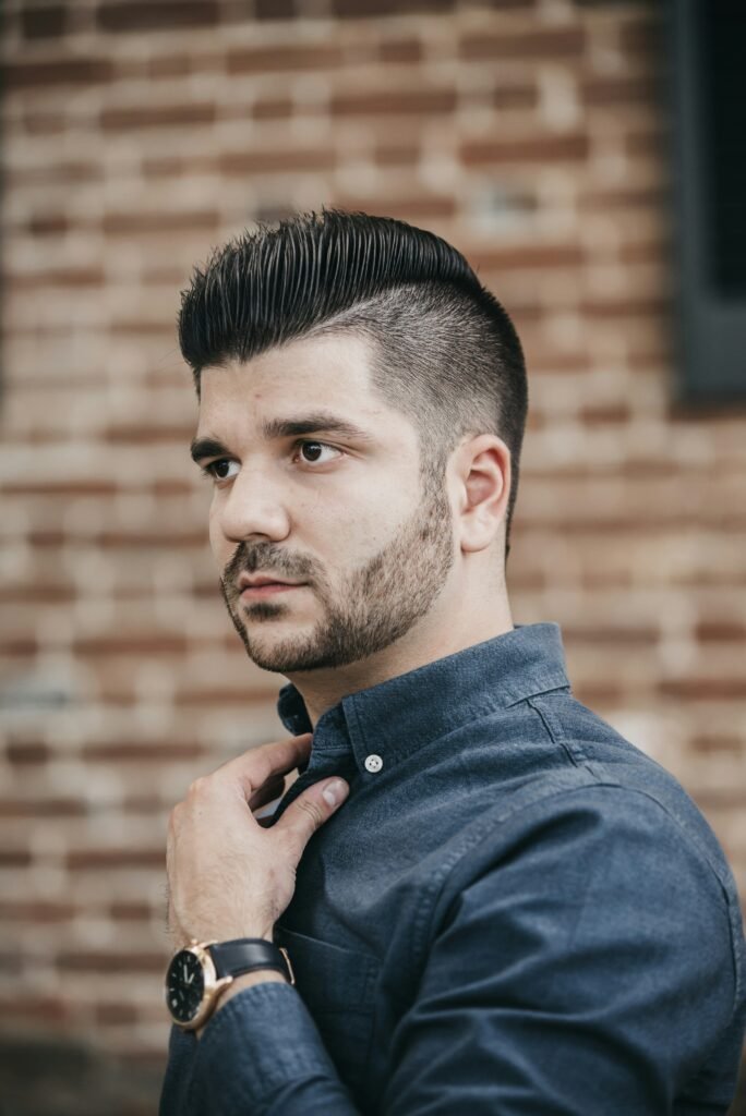 High Skin Fade with Slick Back