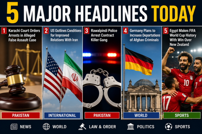 5 Major Headlines Toda