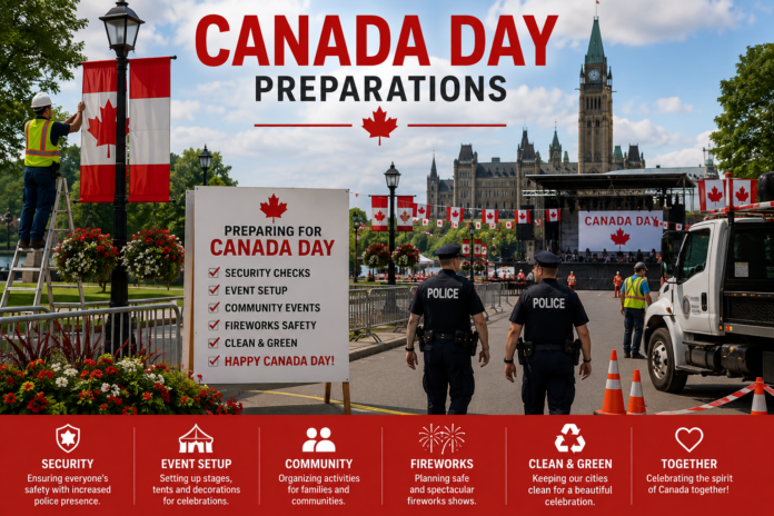 Canada Day preparations