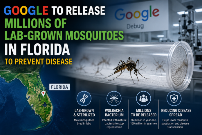 Google lab-grown mosquitoes Florida project Google lab-grown mosquitoes Florida project