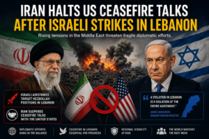 Iran suspends ceasefire talks