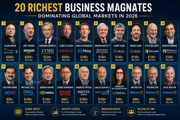 Top 20 Business Magnates