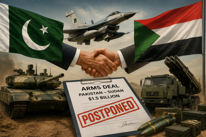 Pakistan postpones $1.5 billion arms deal with Sudan